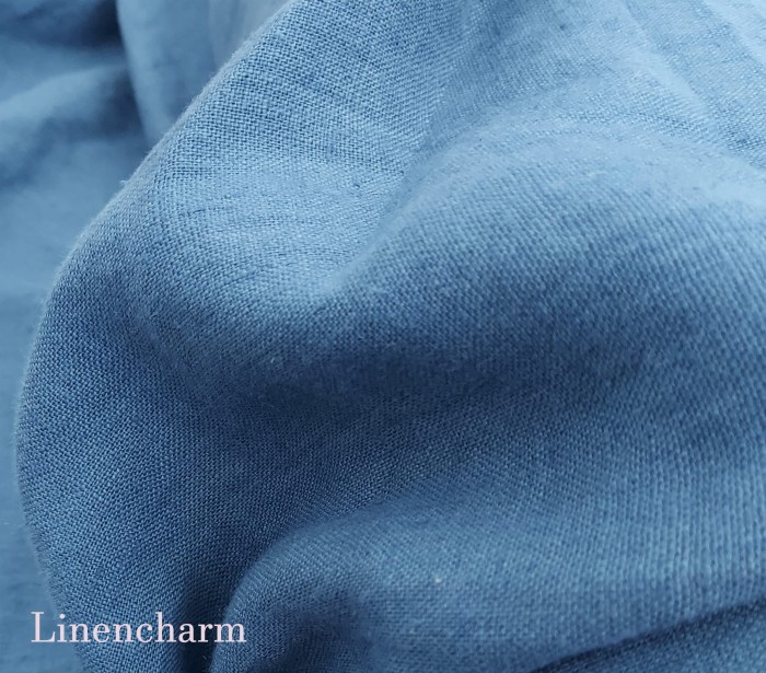 Tkanina lniana denim