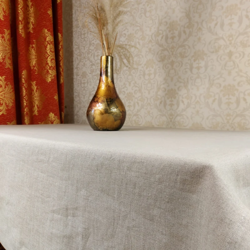 Stonewashed natural linen tablecloth  LINENCHARM