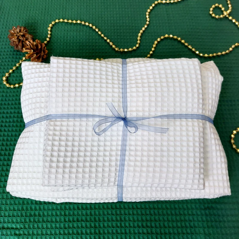 Zestaw do sauny kilt + ręcznik, Biały | LINENCHARM