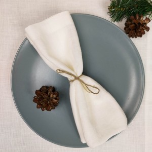 Serwety lniane ecru 35 x 35 cm, 160g/mb LINENCHARM