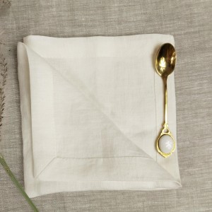 Serwety lniane ecru 35 x 35 cm, 160g/mb LINENCHARM