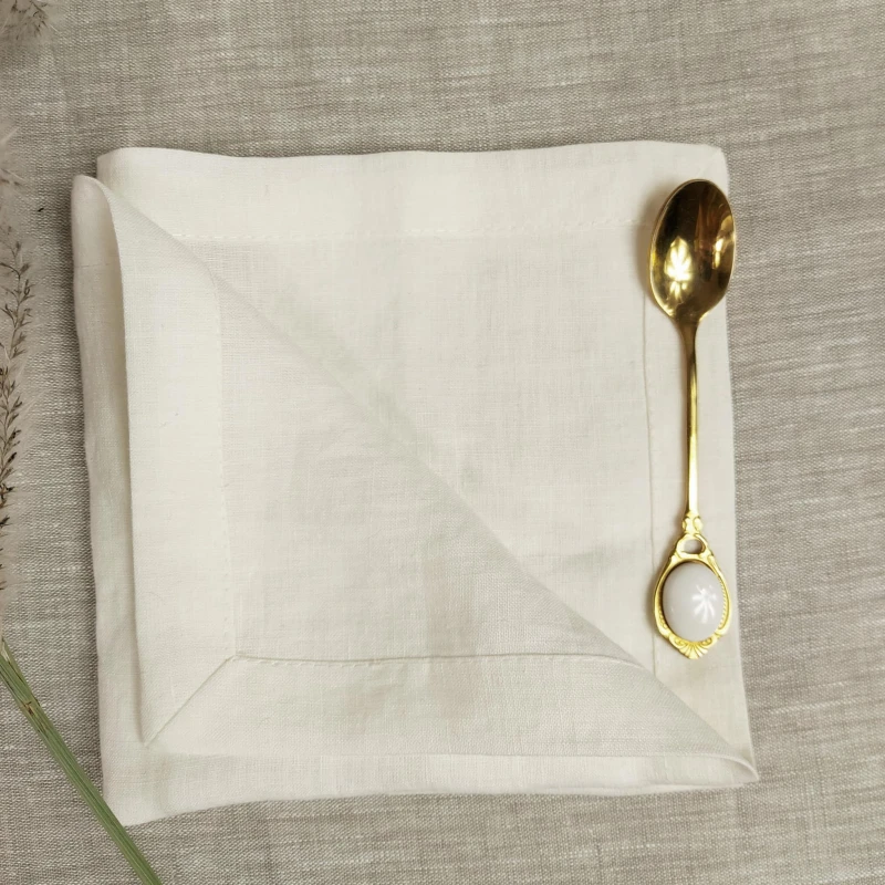 Serwety lniane ecru 35 x 35 cm, 160g/mb LINENCHARM
