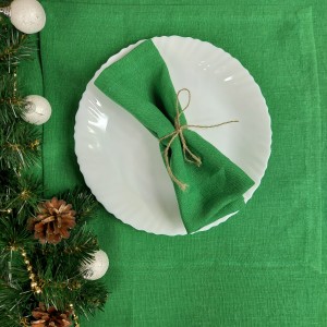 Serwety lniane zielone 35 x 35 cm, 250g/mb LINENCHARM