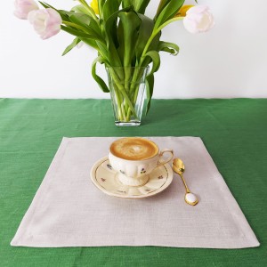 Lniana Serwetka Jasnoszara