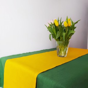 Lniany Bieżnik Żółty