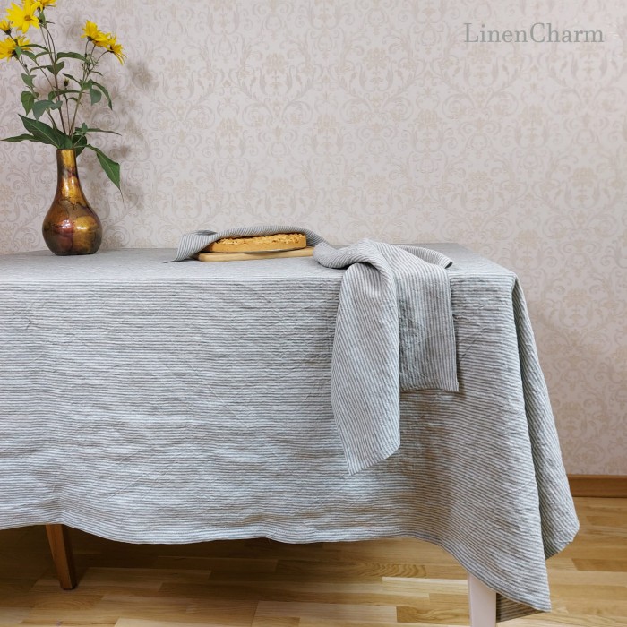 Green striped linen tablecloth.jpg