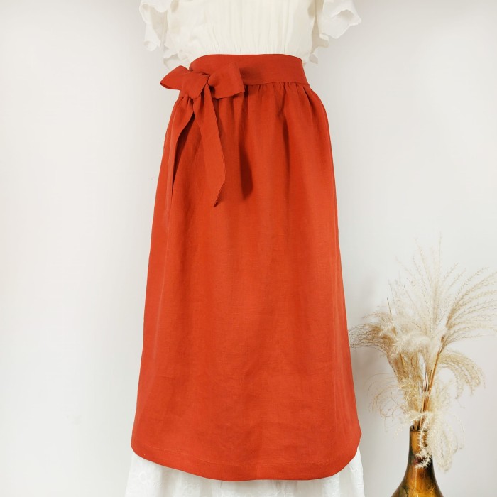 Lniana zapaska, fartuszek kuchenny, zapaska kelnerska