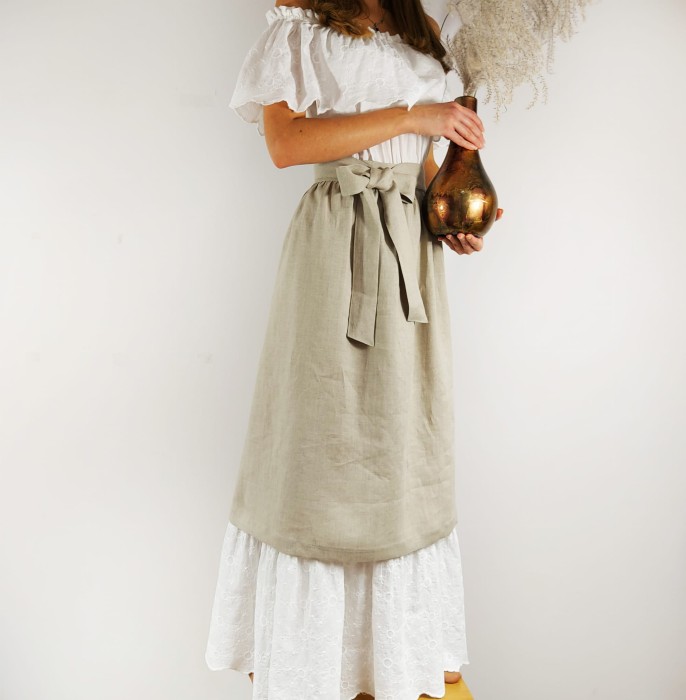 Lniana zapaska, Fartuszek kuchenny, Zapaska kelnerska