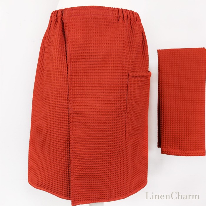 Zestaw do sauny kilt + ręcznik | LINENCHARM