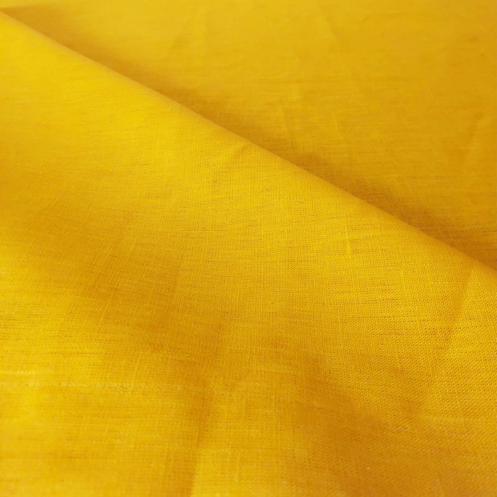 Len 100% Żółty Obrusowy szerokość 150cm, 250g/m2 | LINENCHARM