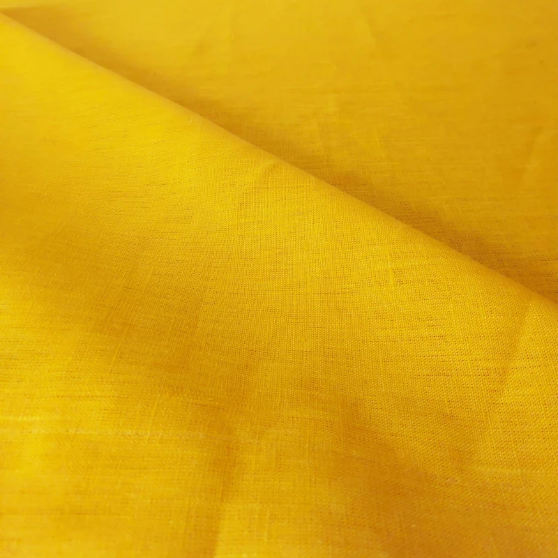 Len 100% Żółty Obrusowy szerokość 150cm, 250g/m2 | LINENCHARM