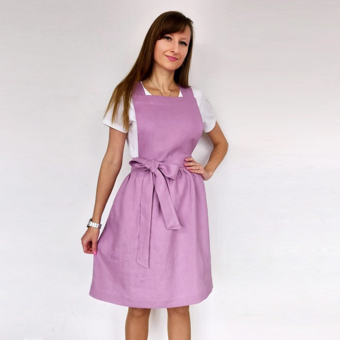 Lniana zapaska, fartuszek lniany