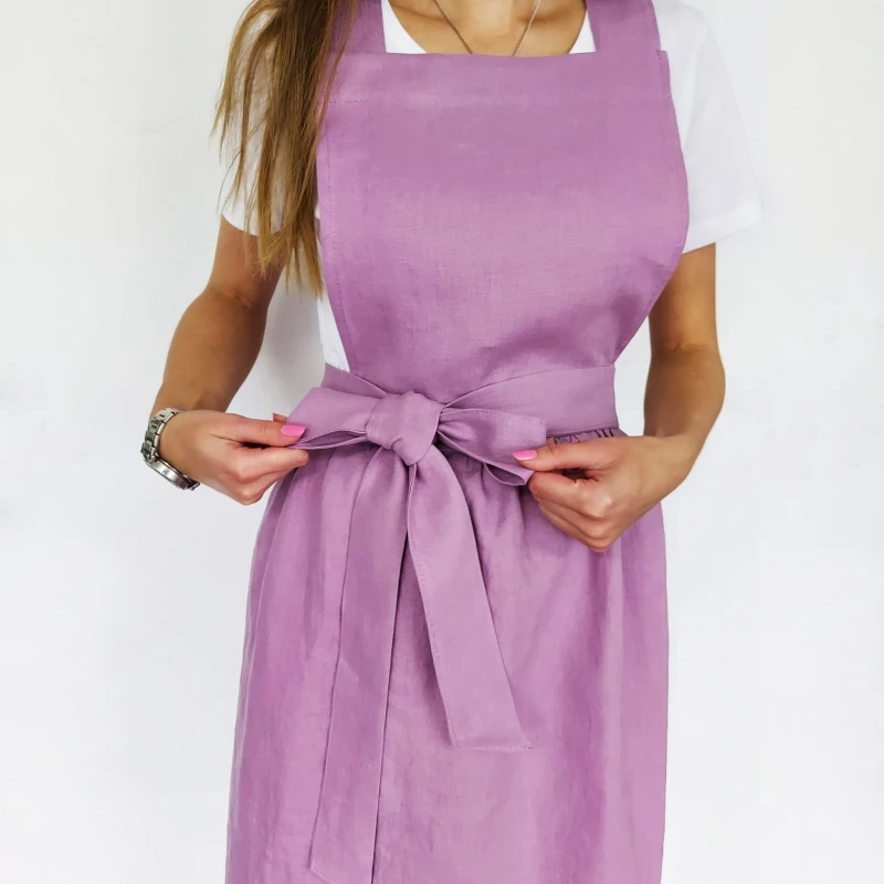 Lniana zapaska, fartuszek lniany