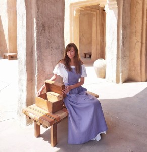 Zapaska lniana, fartuch kuchenny damski