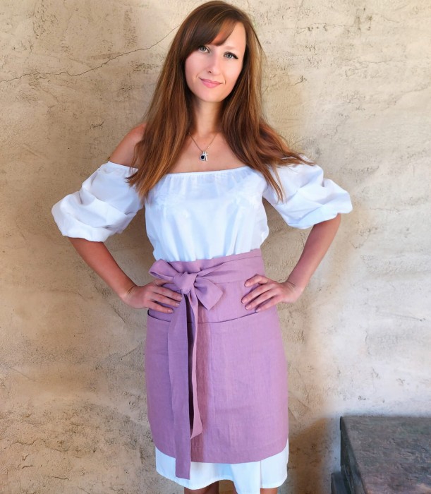 Zapaska kelnerska z kieszonką, fartuch kuchenny