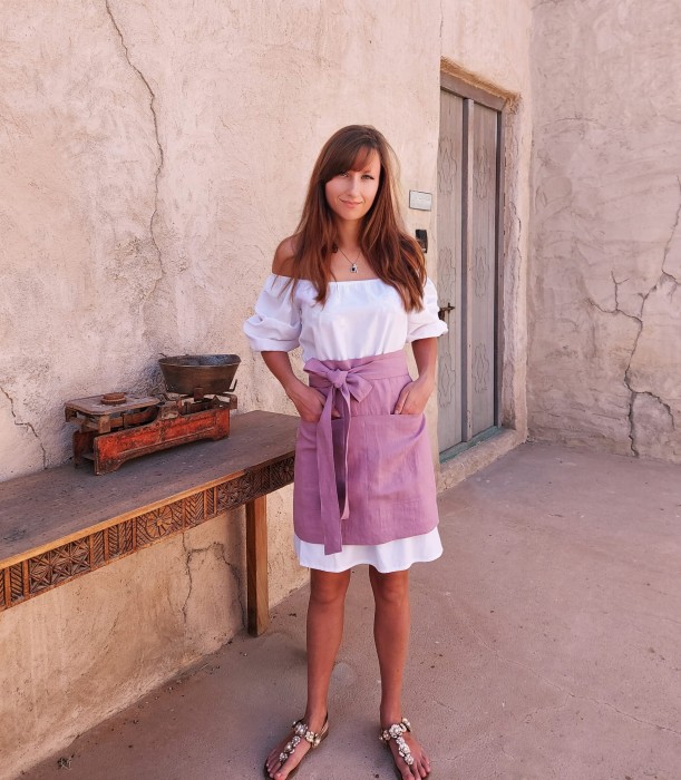 Zapaska kelnerska z kieszonką, fartuch kuchenny