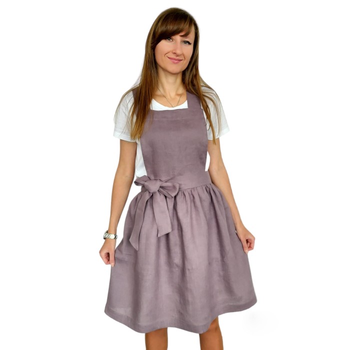 Lniana zapaska, fartuszek lniany