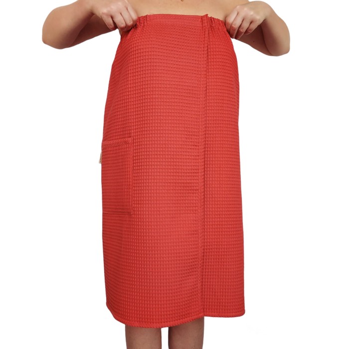 Damskie pareo do sauny, ręcznik bawełniany