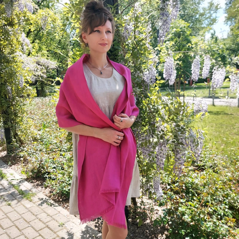 Lniany szal, Apaszka, Szalik fuksja