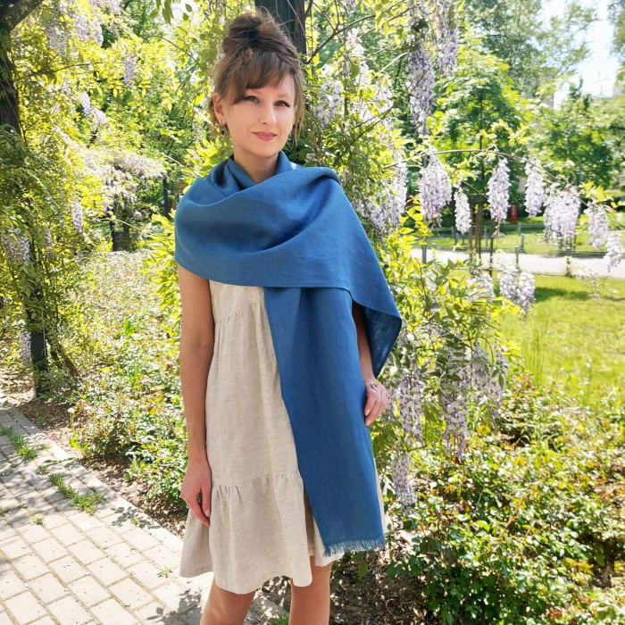 Lniany szal, Szalik Denim