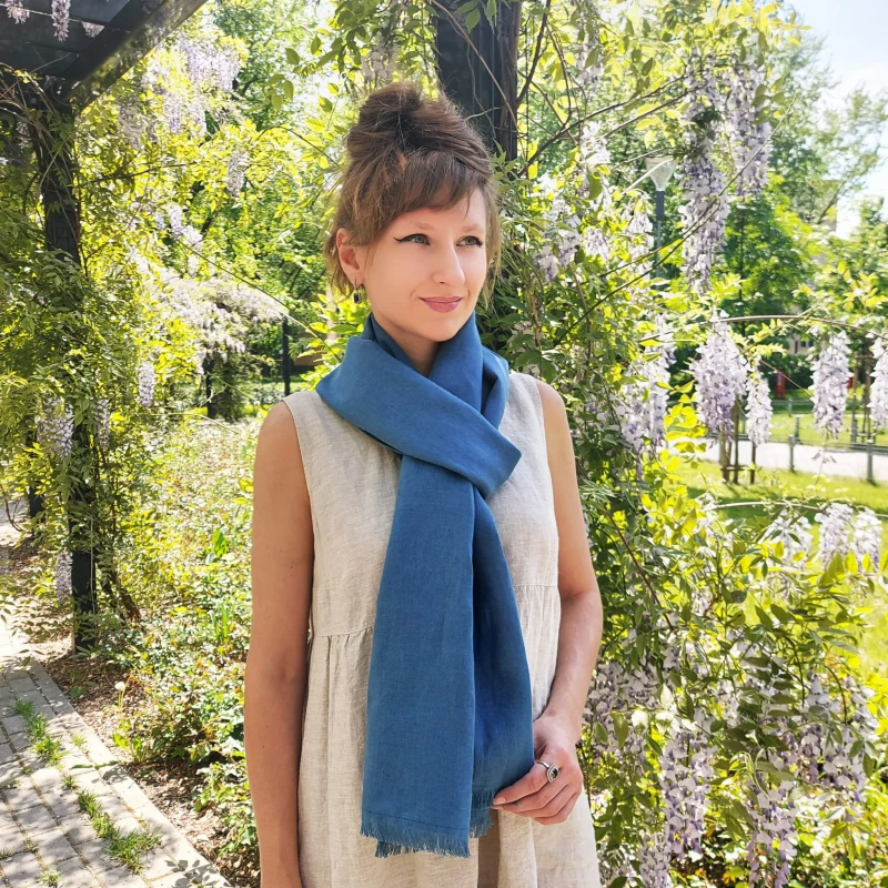 Lniany szal, Szalik Denim