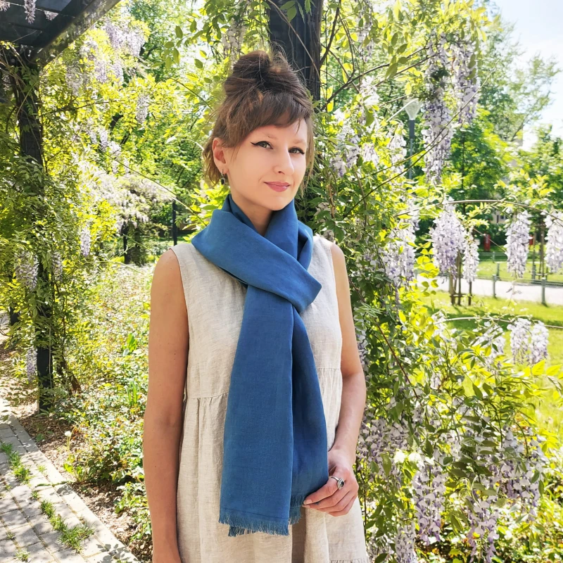 Lniany szal, Szalik Denim