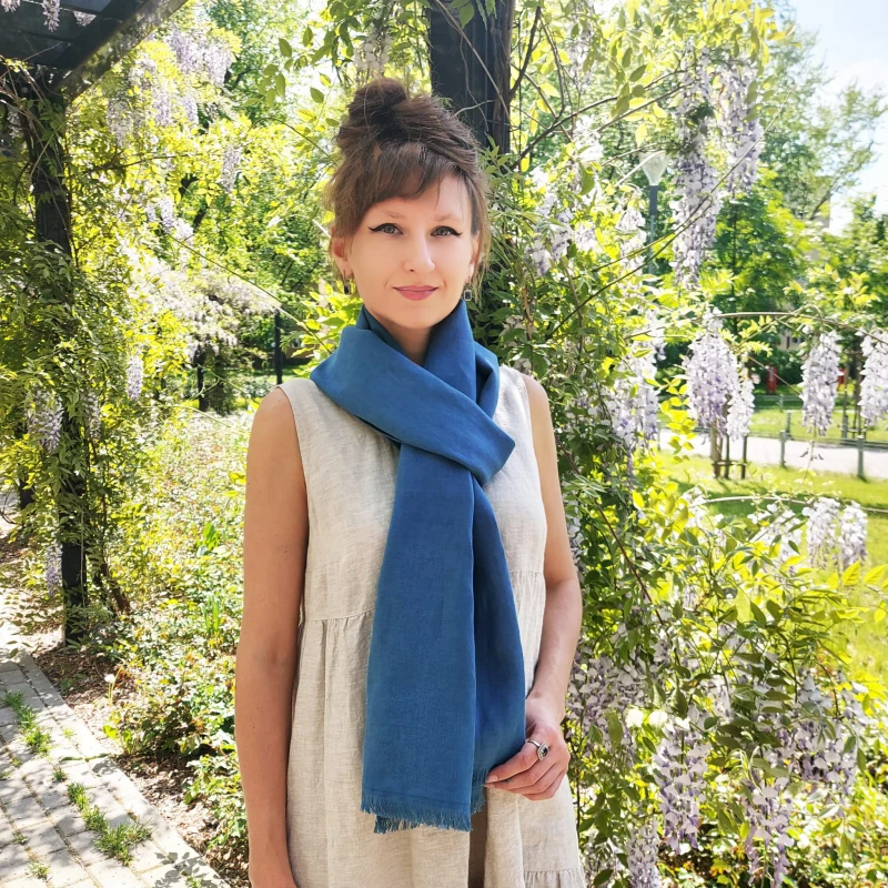 Lniany szal, Szalik Denim