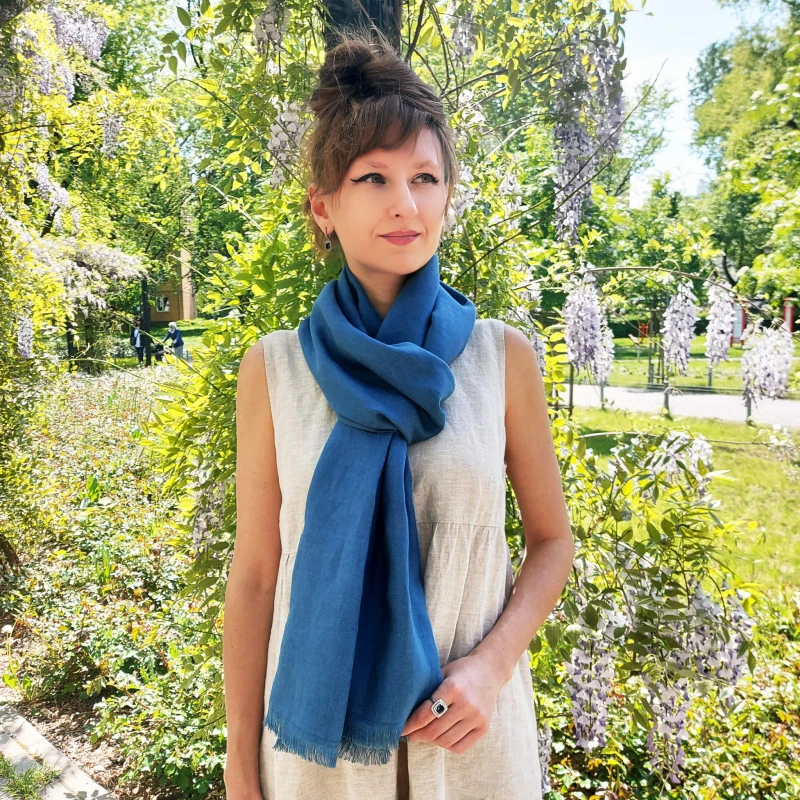 Lniany szal, Szalik Denim