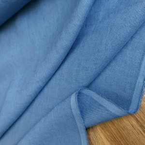Tkanina lniana denim