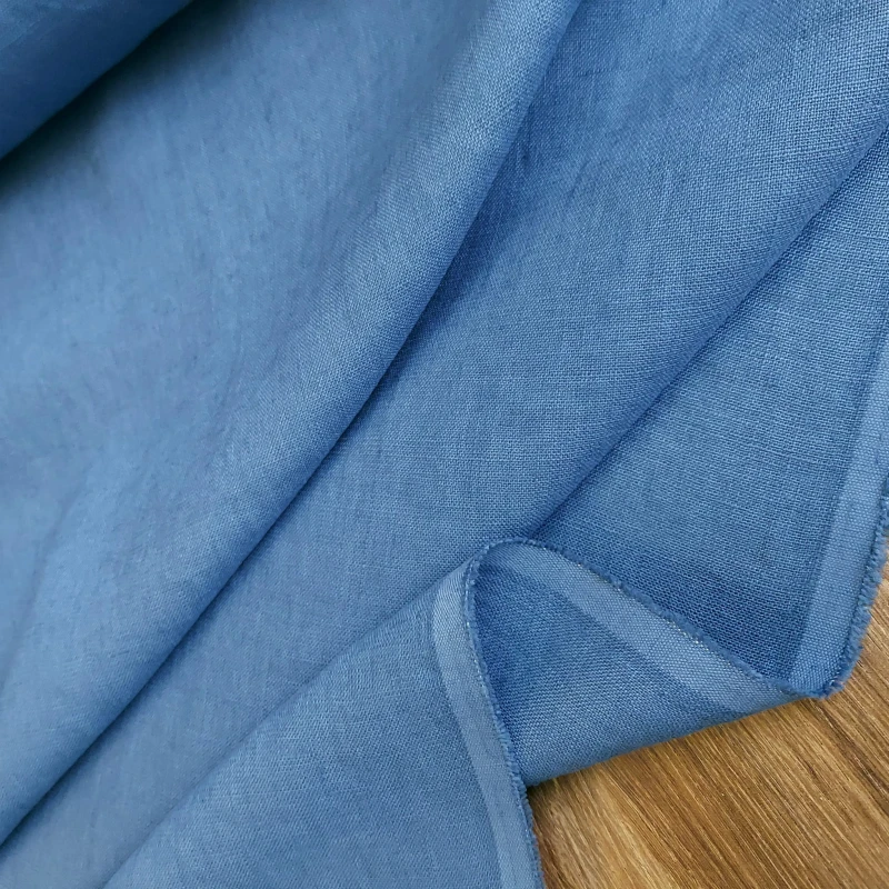 Tkanina lniana denim