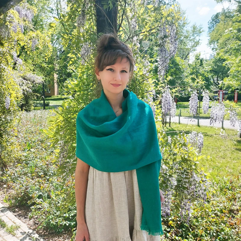 Lniany szal