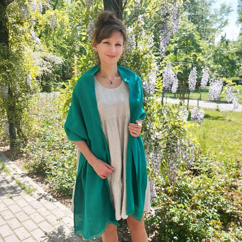 Lniany szal