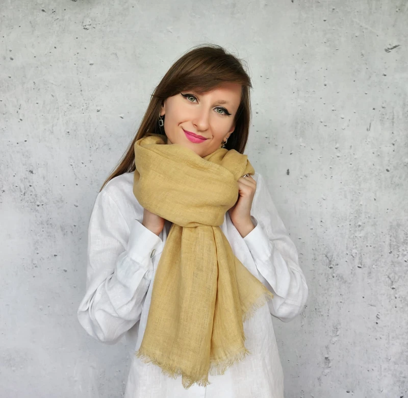 Lniany Szalik