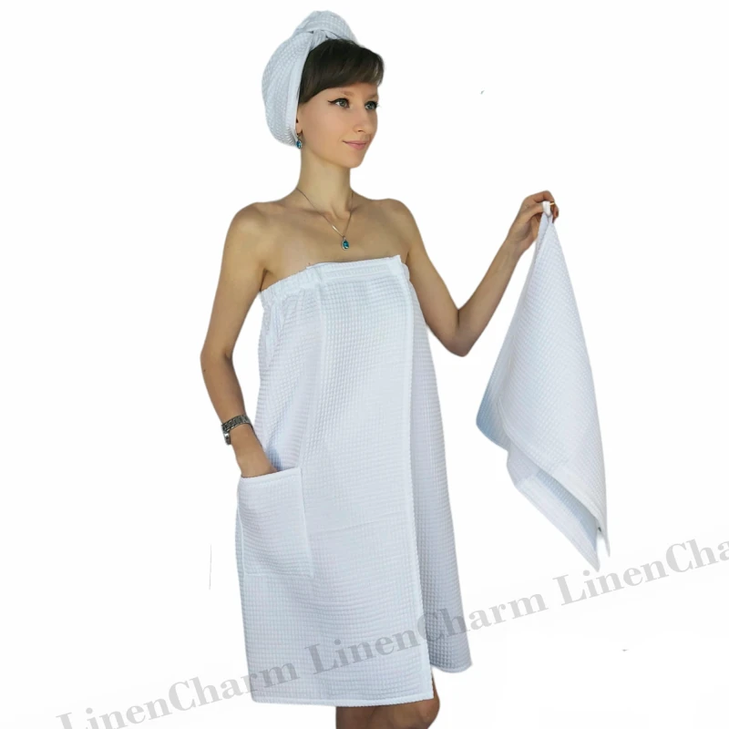 Zestaw do sauny pareo + ręcznik + turban