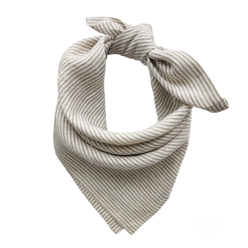 Bandana w  Beżowe Paski
