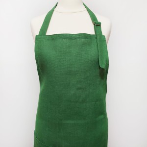Fartuch lniany zielony 60 x 80 cm | LINENCHARM