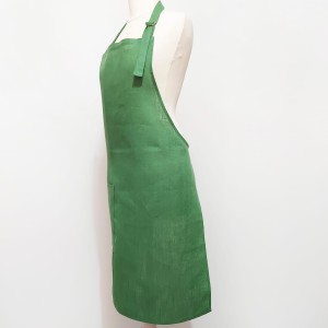 Fartuch lniany zielony 60 x 80 cm | LINENCHARM