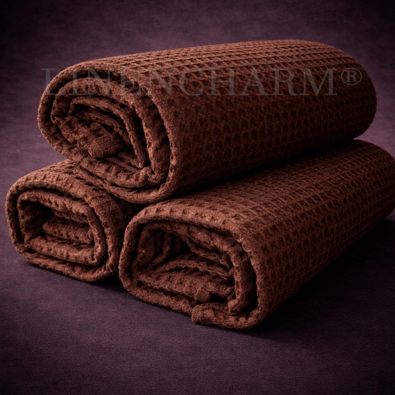 LC Chocolate Bath Towel LinenCharm 01.jpg