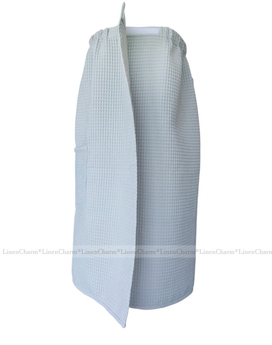 Cotton towel wrap for women light grey LC 00.jpg