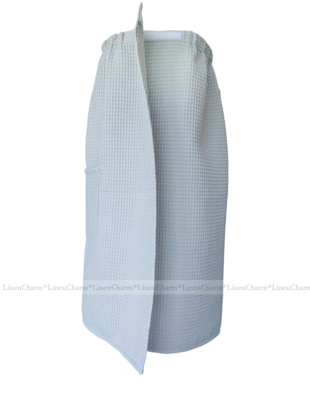 Cotton towel wrap for women light grey LC 00.jpg