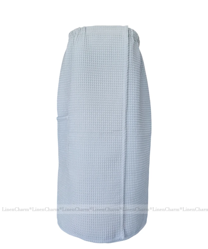 Cotton towel wrap for women light grey LC 01.jpg