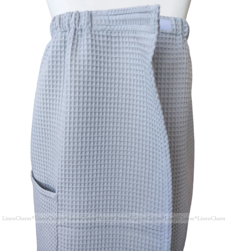 Cotton towel wrap for women light grey LC 03.jpg