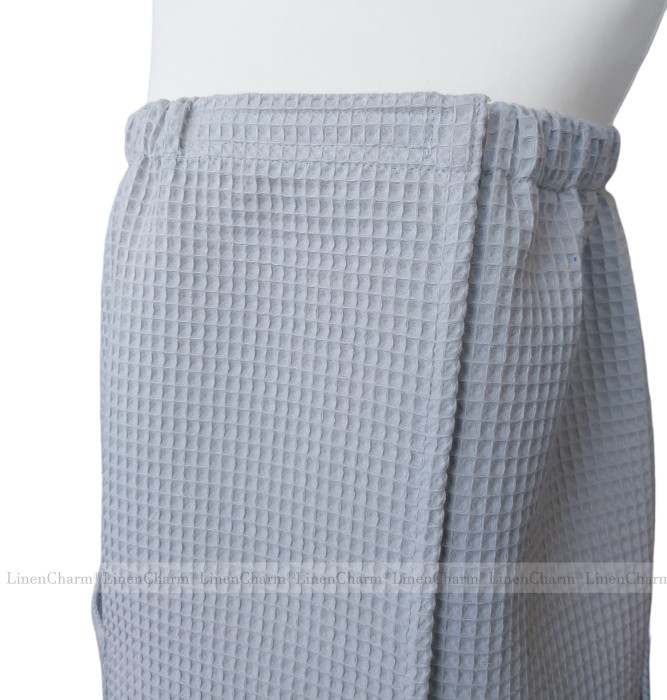 Cotton towel wrap for women light grey LC 04.jpg