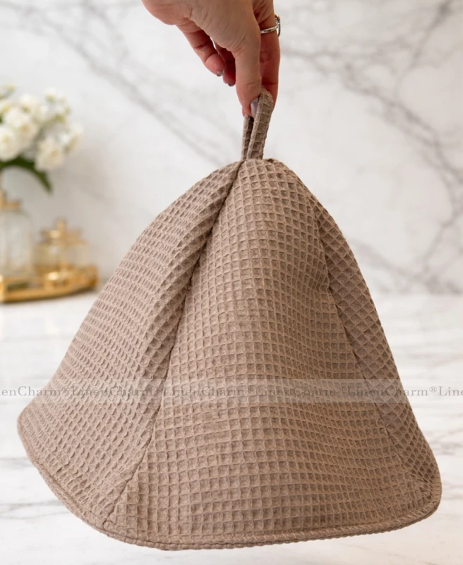 Czapka na saune LinenCharm.jpg