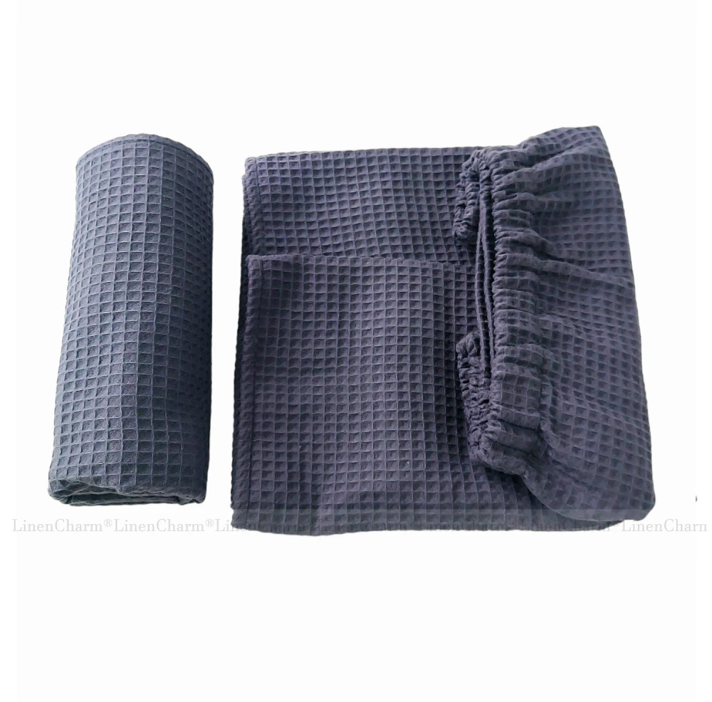 Sexy Sauna SET  towel wrap for men, anthracite color, LinenCharm 05.jpg