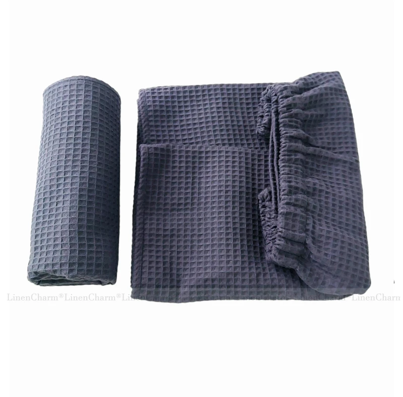 Sexy Sauna SET  towel wrap for men, anthracite color, LinenCharm 05.jpg