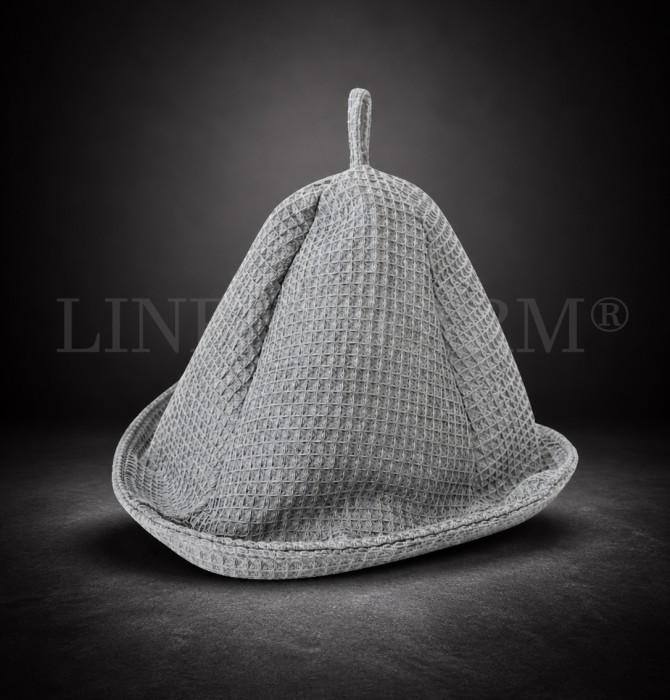 Czapka na saune Szara LinenCharm 01.jpg