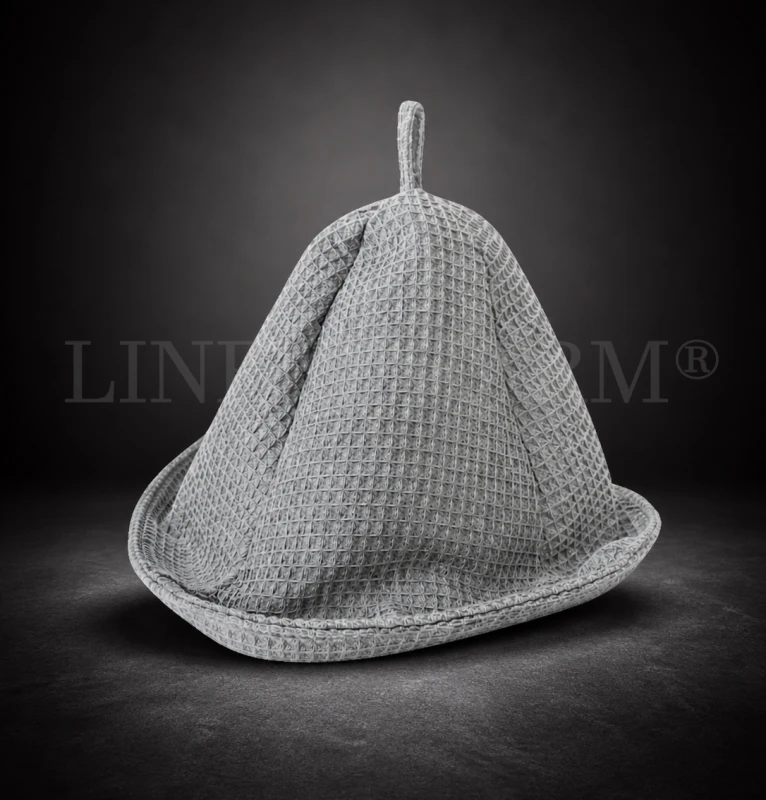 Czapka na saune Szara LinenCharm 01.jpg