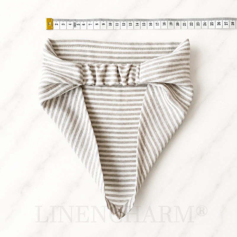 Bandana kids dzieci z gumką LinenCharm 02.jpg