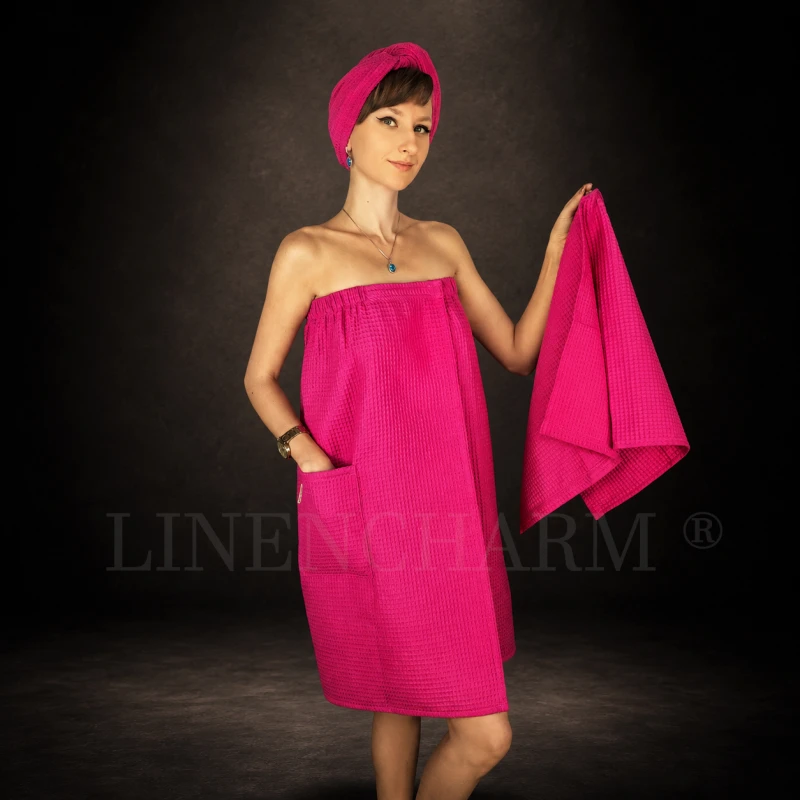 Towel wrap for women Fuchsia TS.jpg
